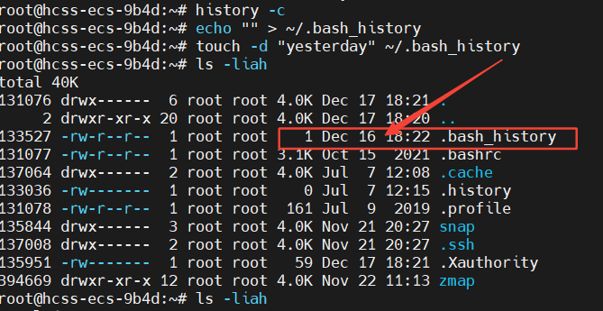渗透痕迹隐匿(Linux系统)