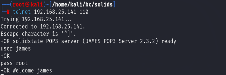 SolidState靶机训练